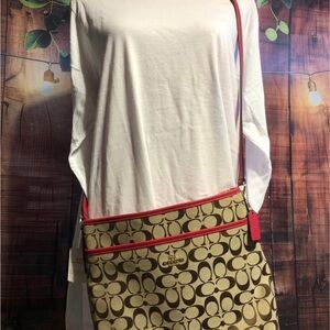 Coach Red Interior Crossbody Bag